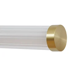 Lucande LED-seinävalaisin Melisa, kulta, 90 cm, CCT, IP44