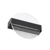 Lucande LED-seinävalaisin Narkelo, musta/kirkas, CCT, IP44