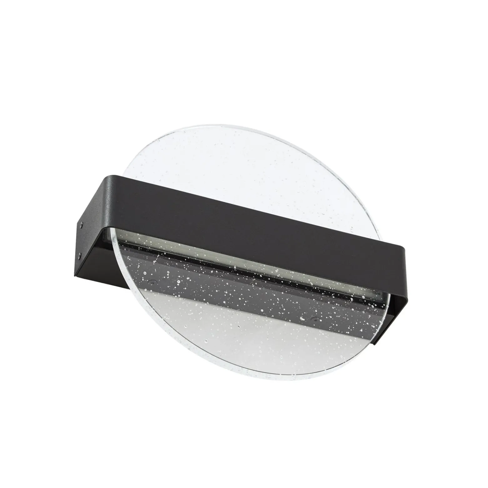 Lucande LED-seinävalaisin Narkelo, musta/kirkas, CCT, IP44