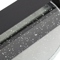 Lucande LED-seinävalaisin Narkelo, musta/kirkas, CCT, IP44