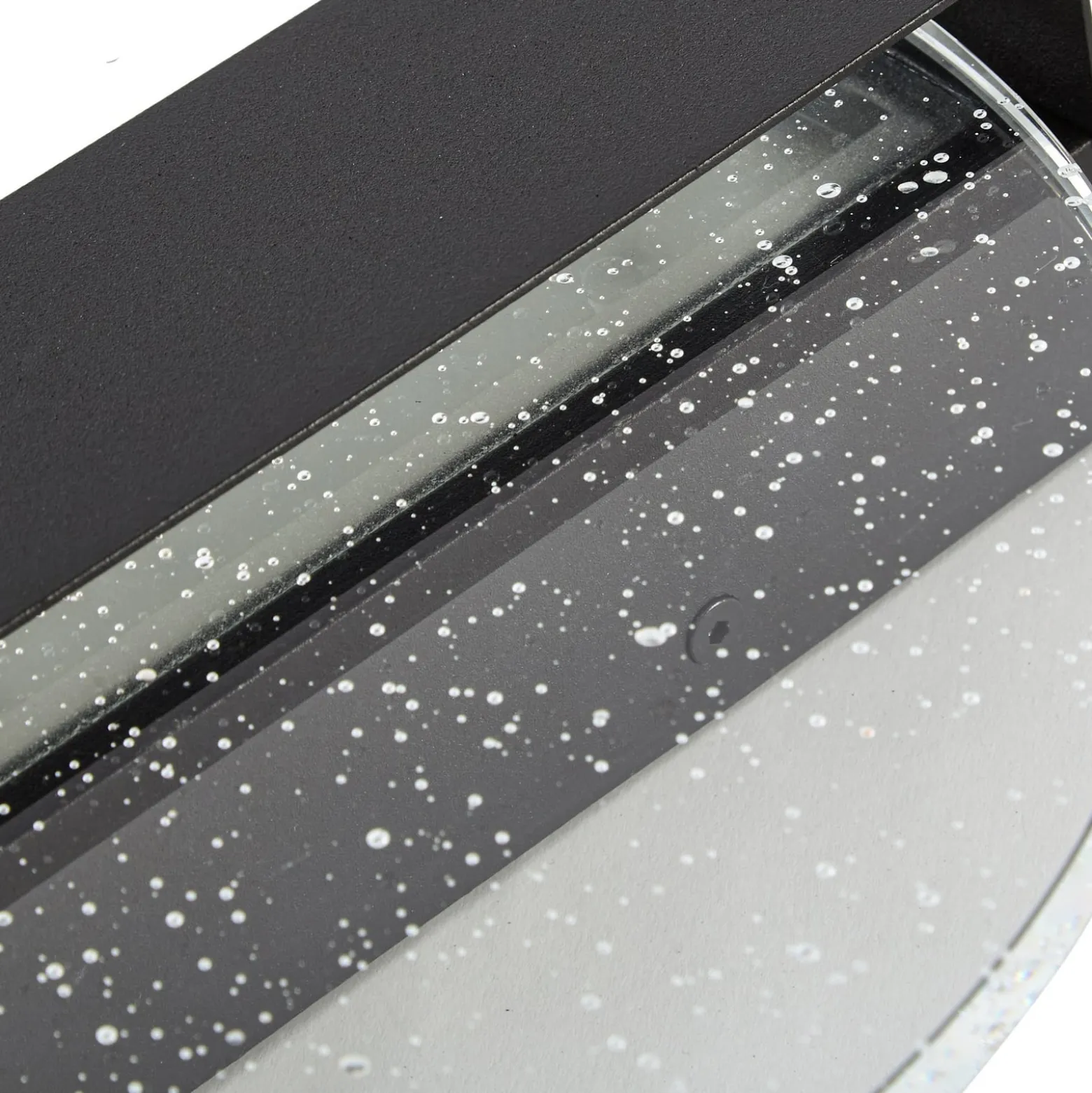 Lucande LED-seinävalaisin Narkelo, musta/kirkas, CCT, IP44