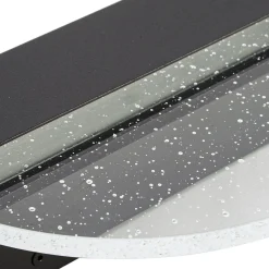 Lucande LED-seinävalaisin Narkelo, musta/kirkas, CCT, IP44