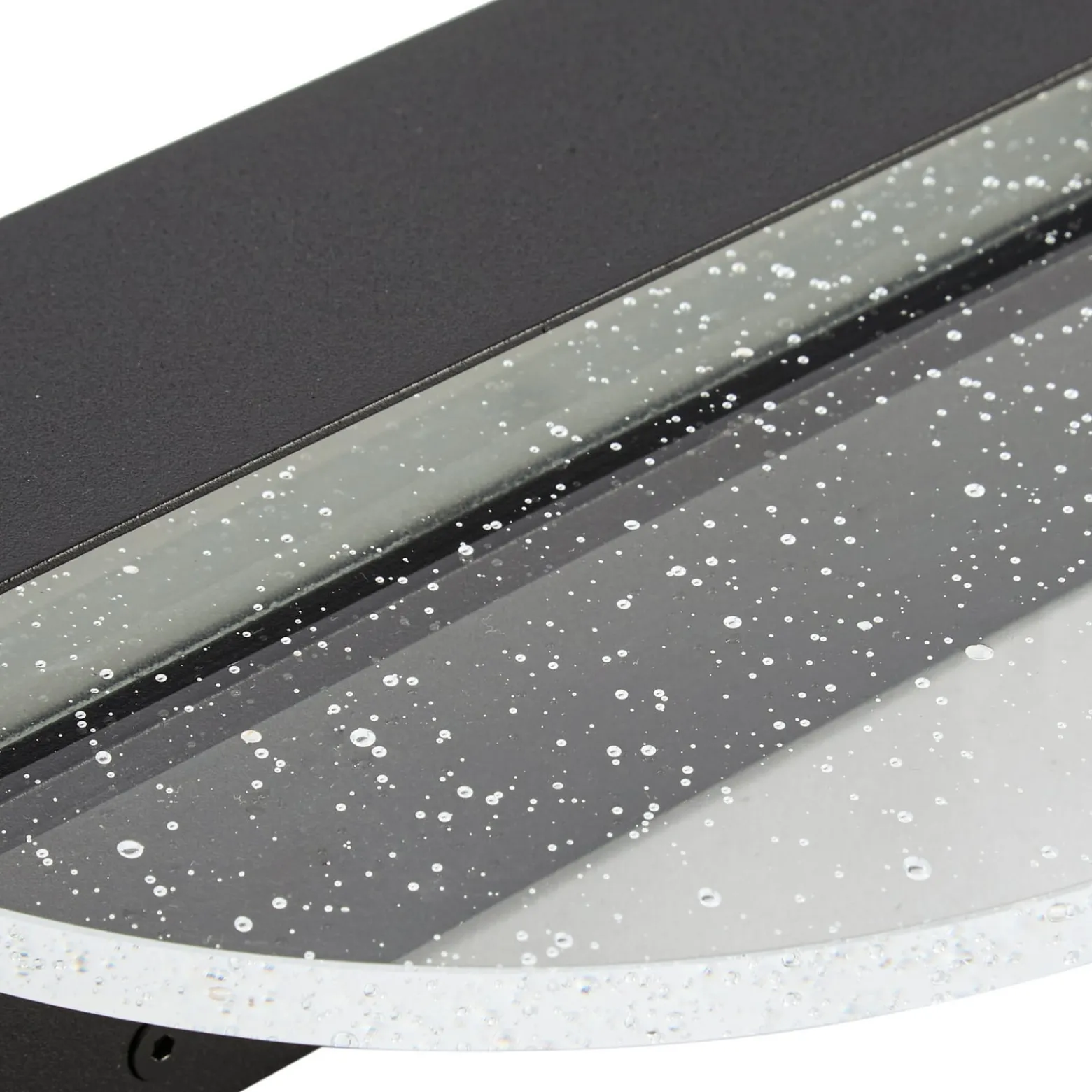 Lucande LED-seinävalaisin Narkelo, musta/kirkas, CCT, IP44