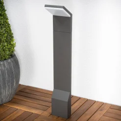 Lucande LED-tievalaisin Nevio, 60 cm, antrasiitti, metallia