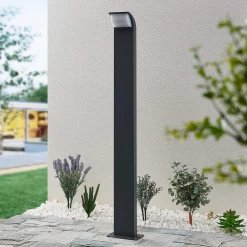 Lucande LED-tievalaisin Tinna, 100 cm, antrasiitti, IP65