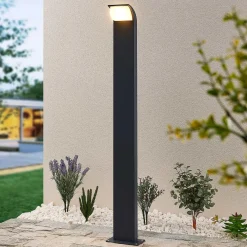 Lucande LED-tievalaisin Tinna, 100 cm, antrasiitti, IP65