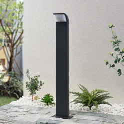 Lucande LED-tievalaisin Tinna, 80 cm, antrasiitti, IP65