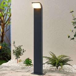 Lucande LED-tievalaisin Tinna, 80 cm, antrasiitti, IP65