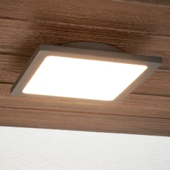 Lucande LED-ulkokattolamppu Mabella, 23 cm, anturi, IP65