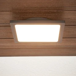 Lucande LED-ulkokattolamppu Mabella, 23 cm, anturi, IP65