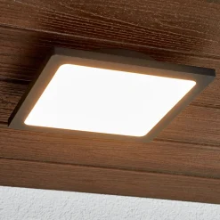 Lucande LED ulkokattovalaisin Mabella, 23 cm, antrasiittia