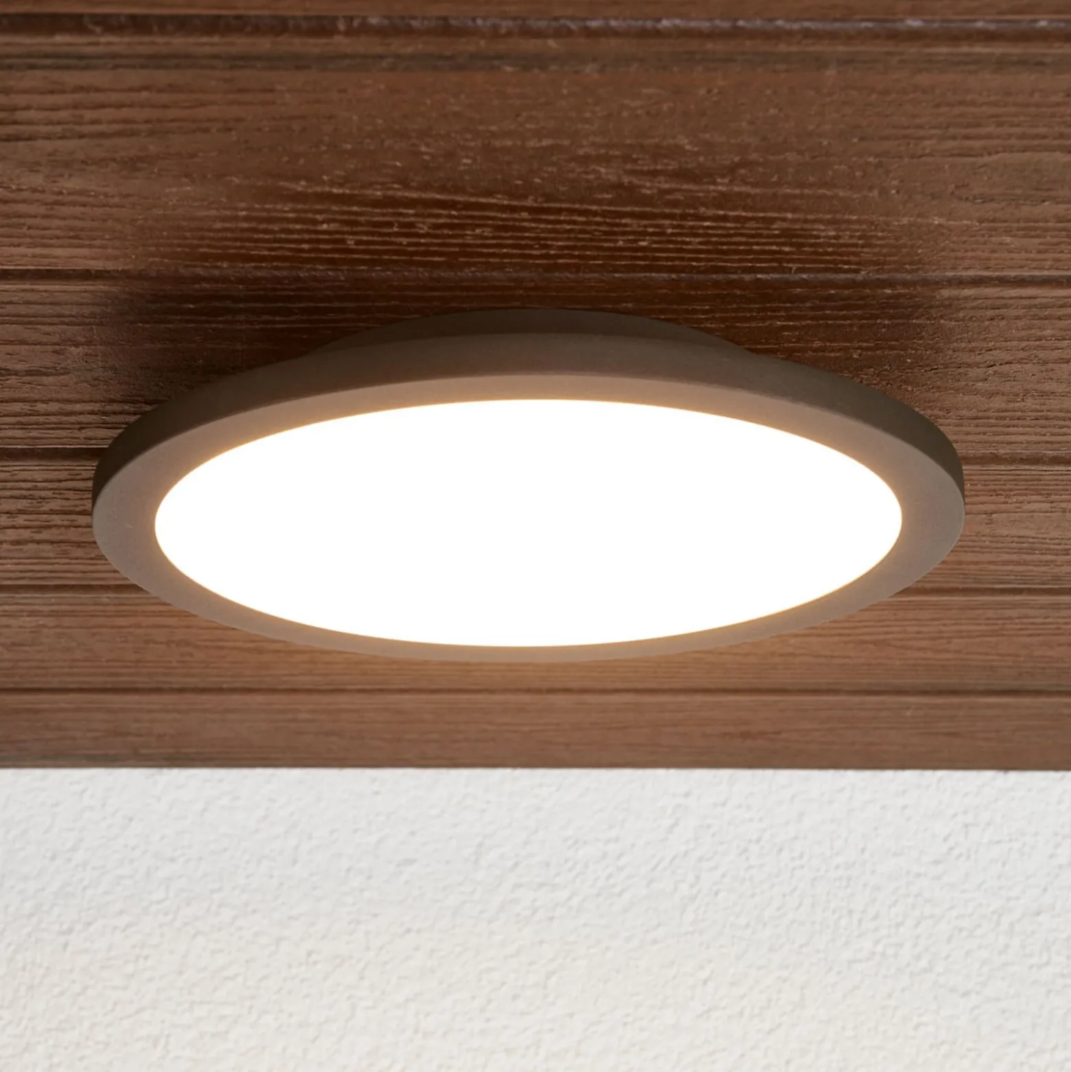 Lucande LED ulkokattovalaisin Malena, liiketunnistin, IP65