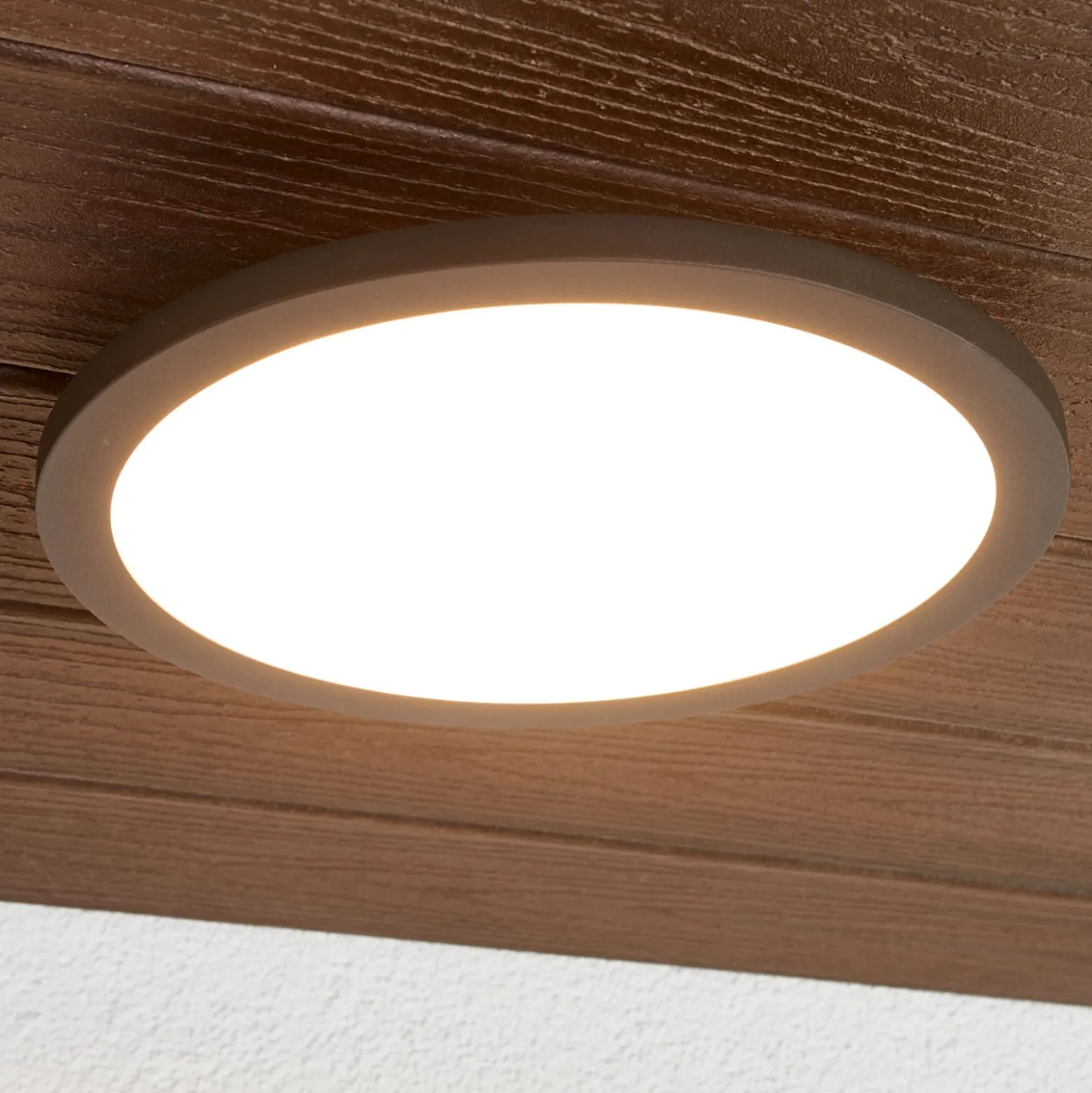 Lucande LED ulkokattovalaisin Malena, liiketunnistin, IP65