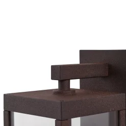 Lucande LED-ulkoseinälamppu Ferdinand, ruoste, liiketunnistin, IP54