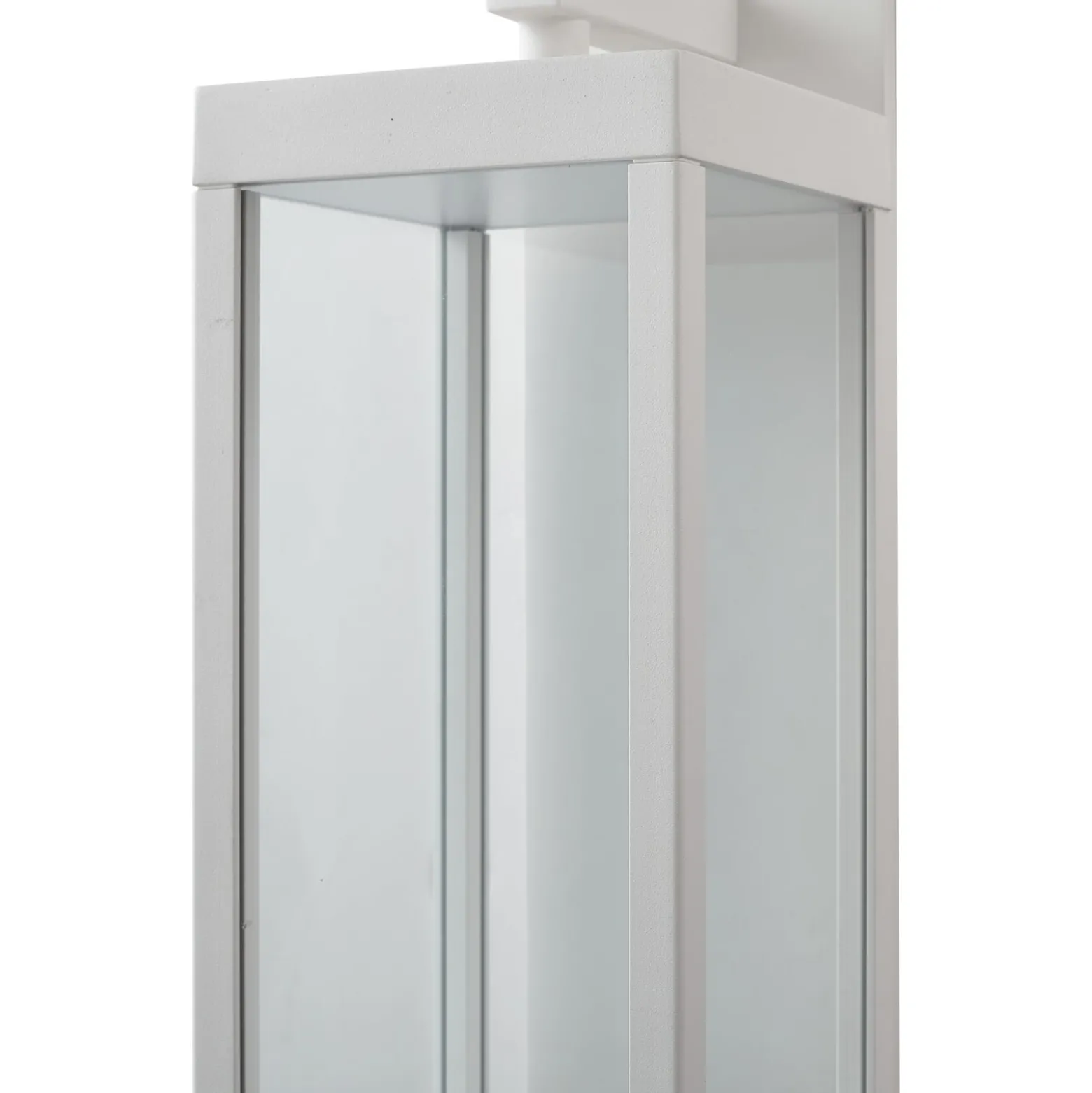 Lucande LED-ulkoseinälamppu Ferdinand, valkoinen, liiketunnistin, 38 cm