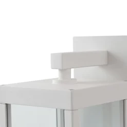 Lucande LED-ulkoseinälamppu Ferdinand, valkoinen, liiketunnistin, 38 cm
