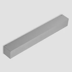 Lucande LED-ulkoseinälamppu Lengo, 50 cm, hopea, alas, 3 000 K