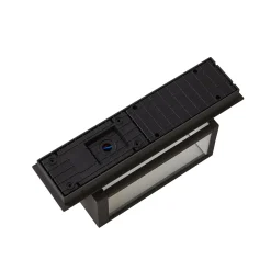 Lucande LED-ulkoseinävalaisin Ferdinand, harmaa, metalli, 38 cm