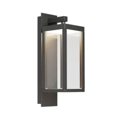 Lucande LED-ulkoseinävalaisin Ferdinand, 3 kpl, harmaa, 38 cm