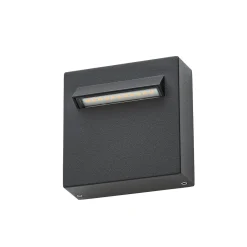 Lucande LED-ulkoseinävalaisin Joril, 9,4 cm, musta, IP65