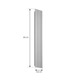 Lucande LED-ulkoseinävalaisin Melira, pituus 60 cm, vaaleanharmaa