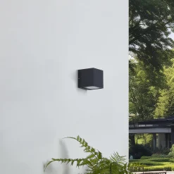 Lucande LED-ulkoseinävalaisin Merjem, 10 cm, ylös/alas, IP54