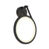 Lucande LED-ulkoseinävalaisin Mirco, 30 cm, musta, IP65