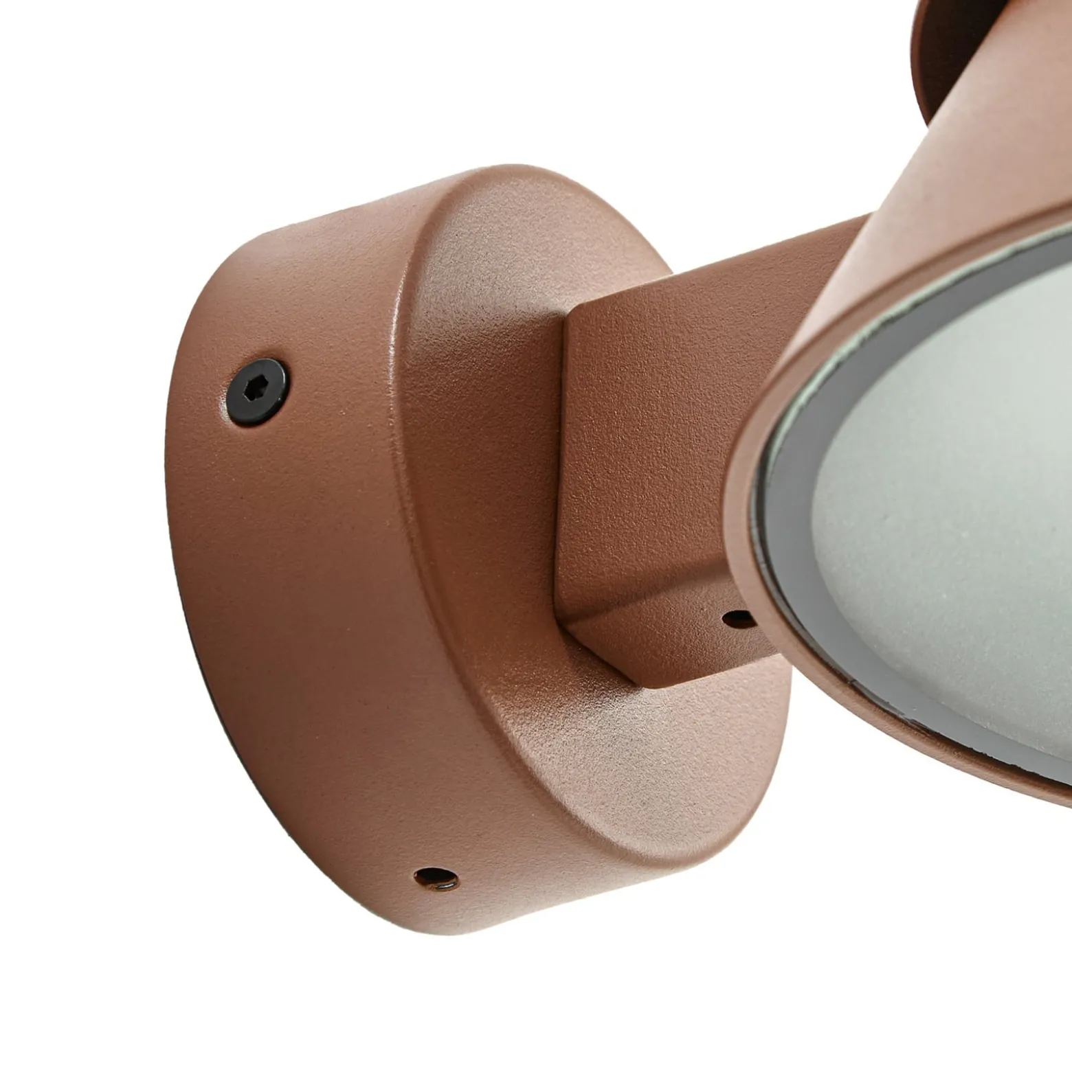 Lucande LED-ulkoseinävalaisin Moena, ruskea, metalli, IP44