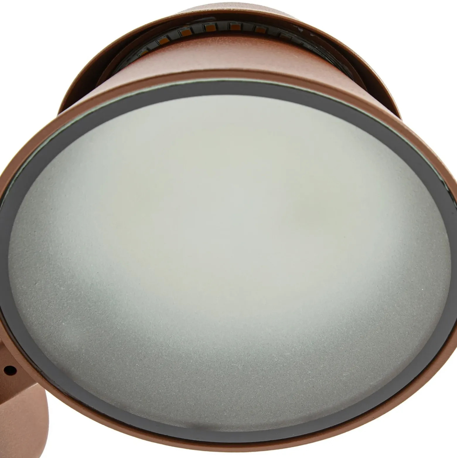 Lucande LED-ulkoseinävalaisin Moena, ruskea, metalli, IP44