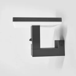 Lucande LED-ulkoseinävalaisin Olesia, 15 cm, anturi, IP54