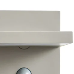 Lucande LED-ulkoseinävalaisin Silvan, kiviharmaa, liiketunnistin, IP54