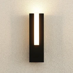Lucande LED-ulkoseinävalaisin Virgalia, 31cm, antrasiitti, IP65