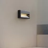 Lucande LED-ulkoseinävalaisin Weno, musta, alumiini, IP65