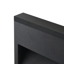 Lucande LED-ulkoseinävalaisin Weno, musta, alumiini, IP65