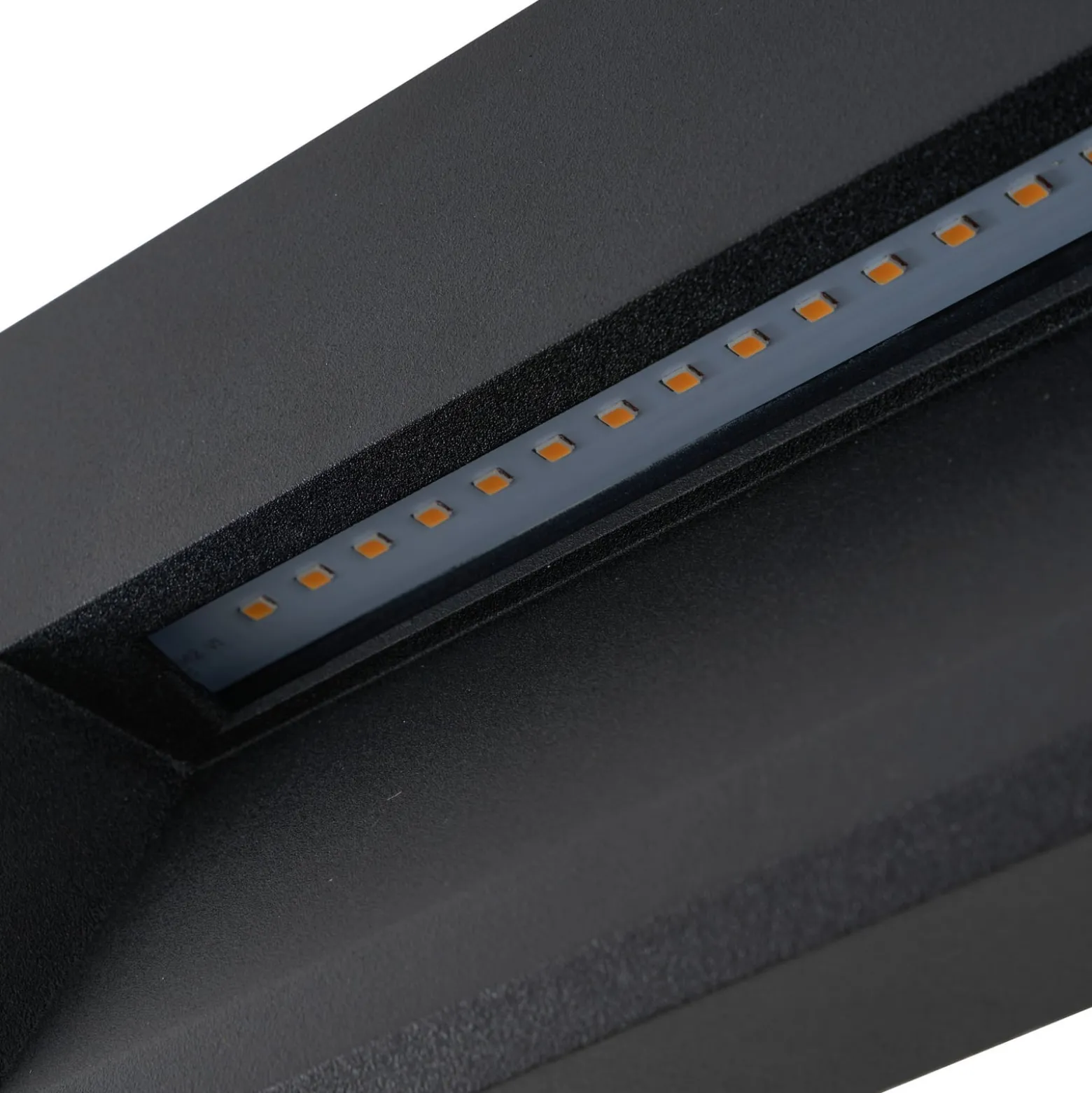 Lucande LED-ulkoseinävalaisin Weno, musta, alumiini, IP65