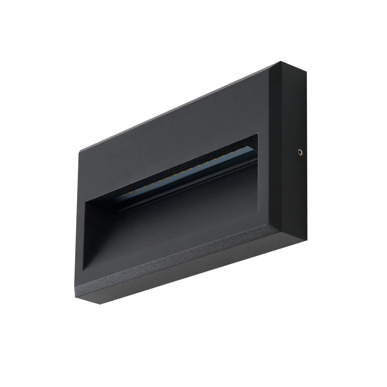Lucande LED-ulkoseinävalaisin Weno, musta, alumiini, IP65