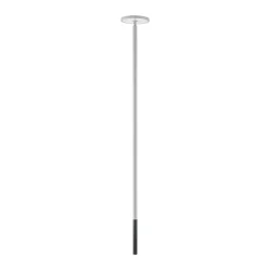 Lucande LED-ulkovalaisin Akito, vaaleanharmaa, korkeus 260 cm, IP54
