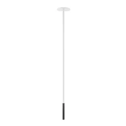 Lucande LED-ulkovalaisin Akito, valkoinen, korkeus 260 cm, IP54