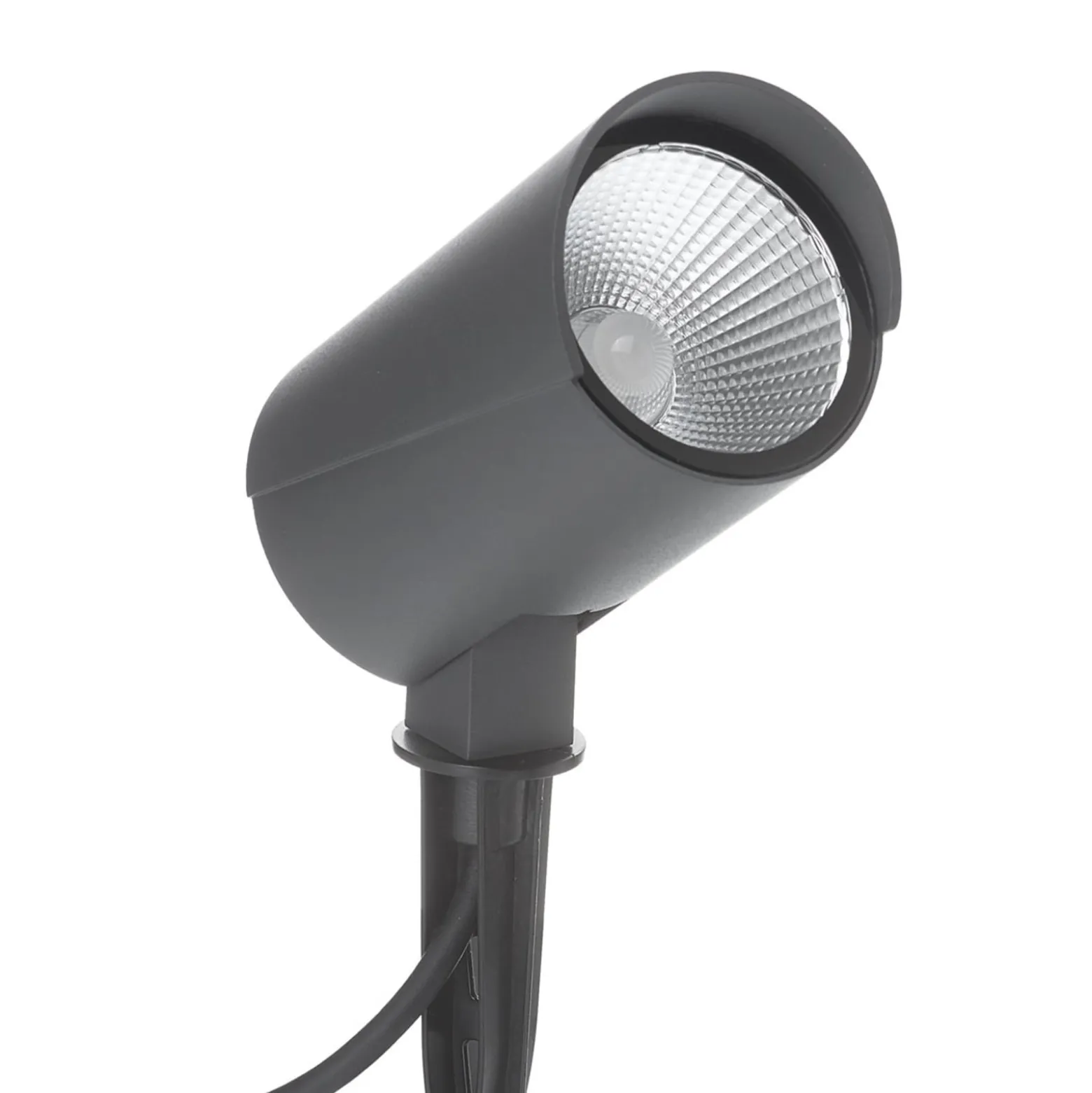 Lucande LED-ulkovalaisin Anton, maapiikki, antrasiitti, metallia