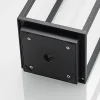 Lucande LED-ulkovalaisin Elaja, musta, ladattava akku, USB, himmennettävä