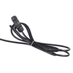 Lucande LED-ulkovalaisin Filor, musta, alumiini, 250 cm