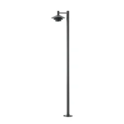 Lucande LED-ulkovalaisin Montaro, antrasiitti, 220 cm, IP54