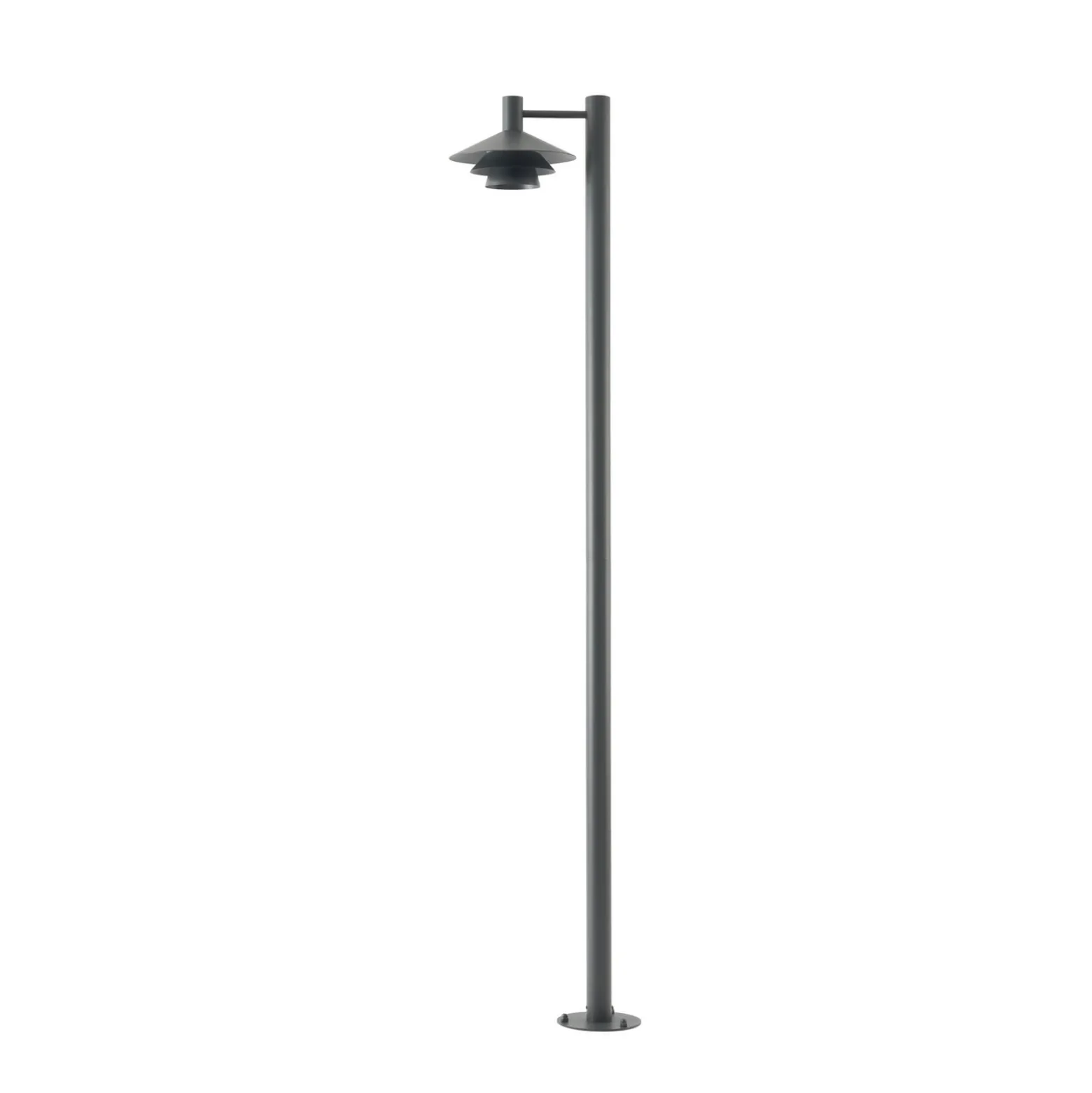 Lucande LED-ulkovalaisin Montaro, antrasiitti, 220 cm, IP54