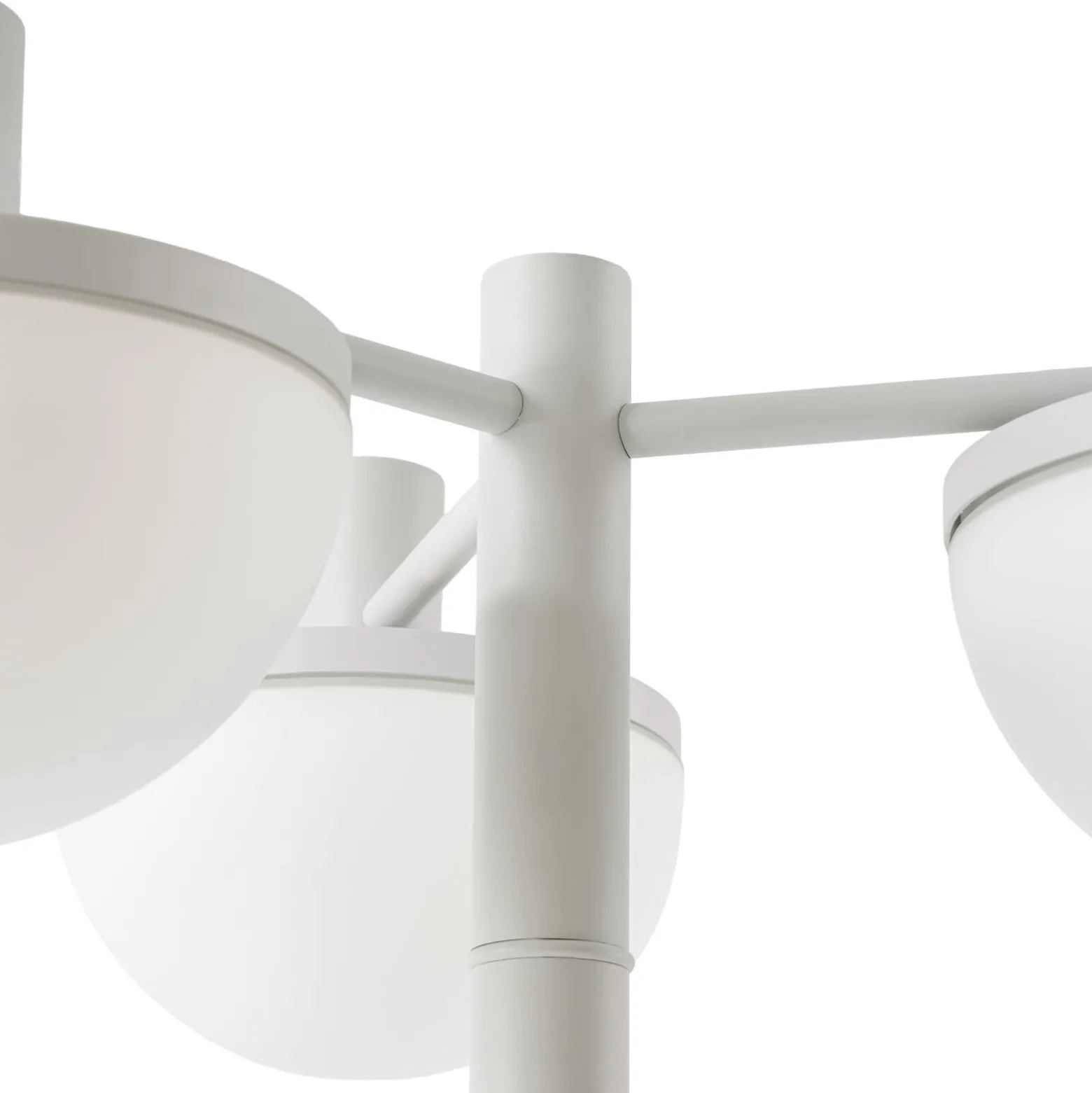Lucande LED-ulkovalaisin Toras, vaaleanharmaa, 3-lamppuinen, CCT-himmennettävä