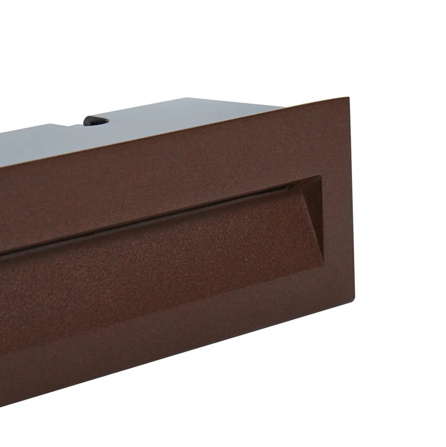 Lucande LED upotettava seinävalaisin Loya, 23 x 8 cm, ruoste, IP54