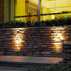 Lucande LED uppoasennuslattiavalaisin Jos, pyöreä, kääntyvä, IP67