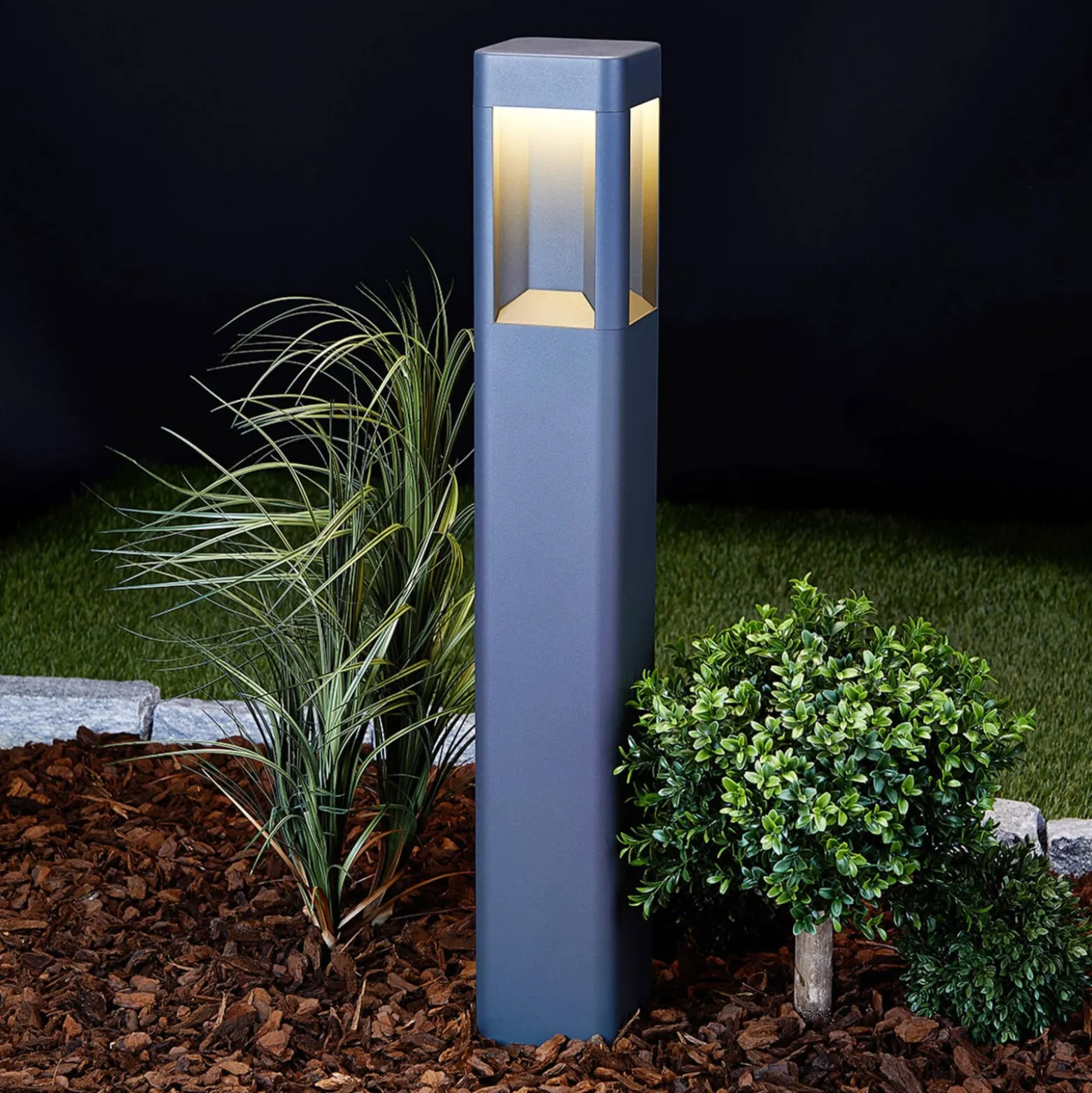 Lucande LED-valaisin Annika, antrasiitti, metallia, 80 cm