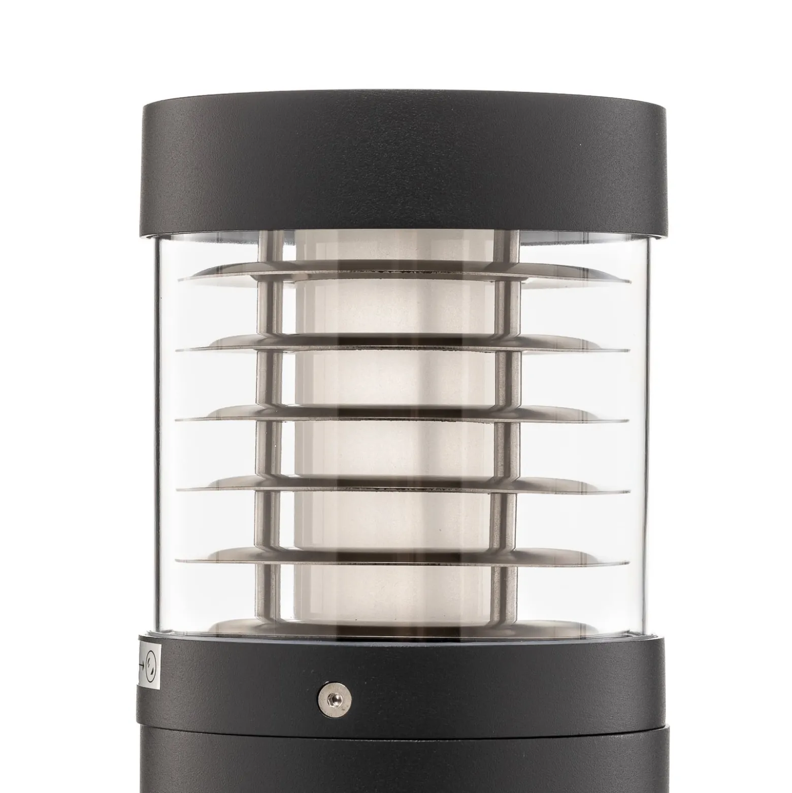 Lucande Lucius LED-pylväsvalaisin, 65cm, antrasiitti, metalli, IP54
