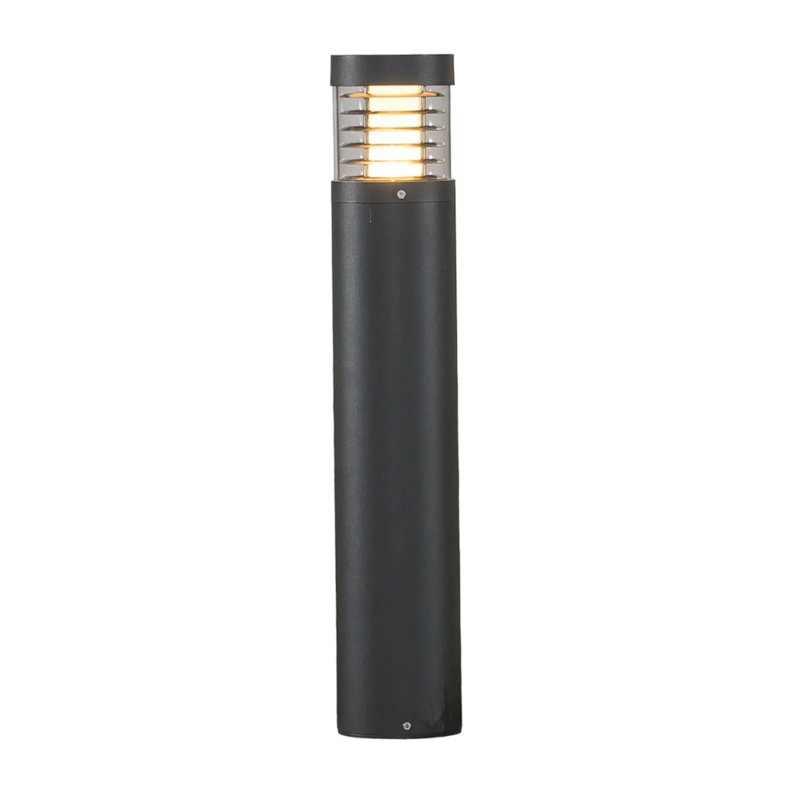Lucande Lucius LED-pylväsvalaisin, 65cm, antrasiitti, metalli, IP54