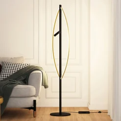 Lucande Matwei LED-lattiavalaisin, soikea, messinki